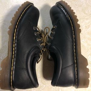 Gently used Dr Marten black lace up shoes